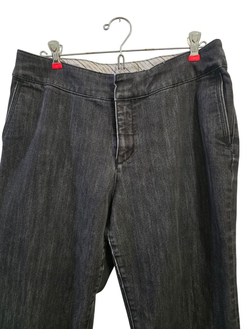 Chicos Platinum Dark Wash Straight-Leg Women's Jeans Size 1.5 Regular Cotton - Picture 2 of 7